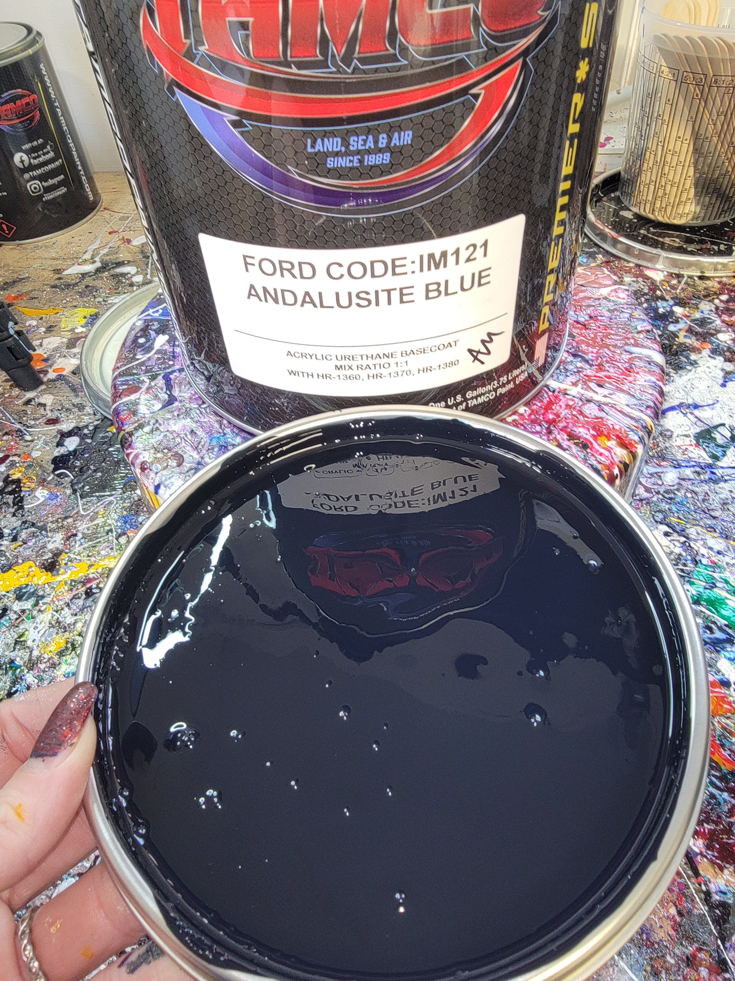 Andalusite Blue Color Paint