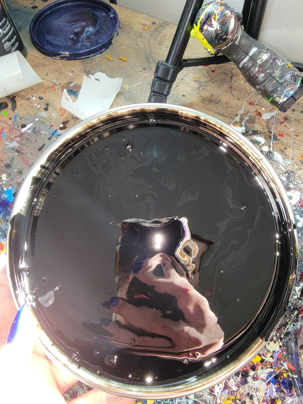 Black Color Paint