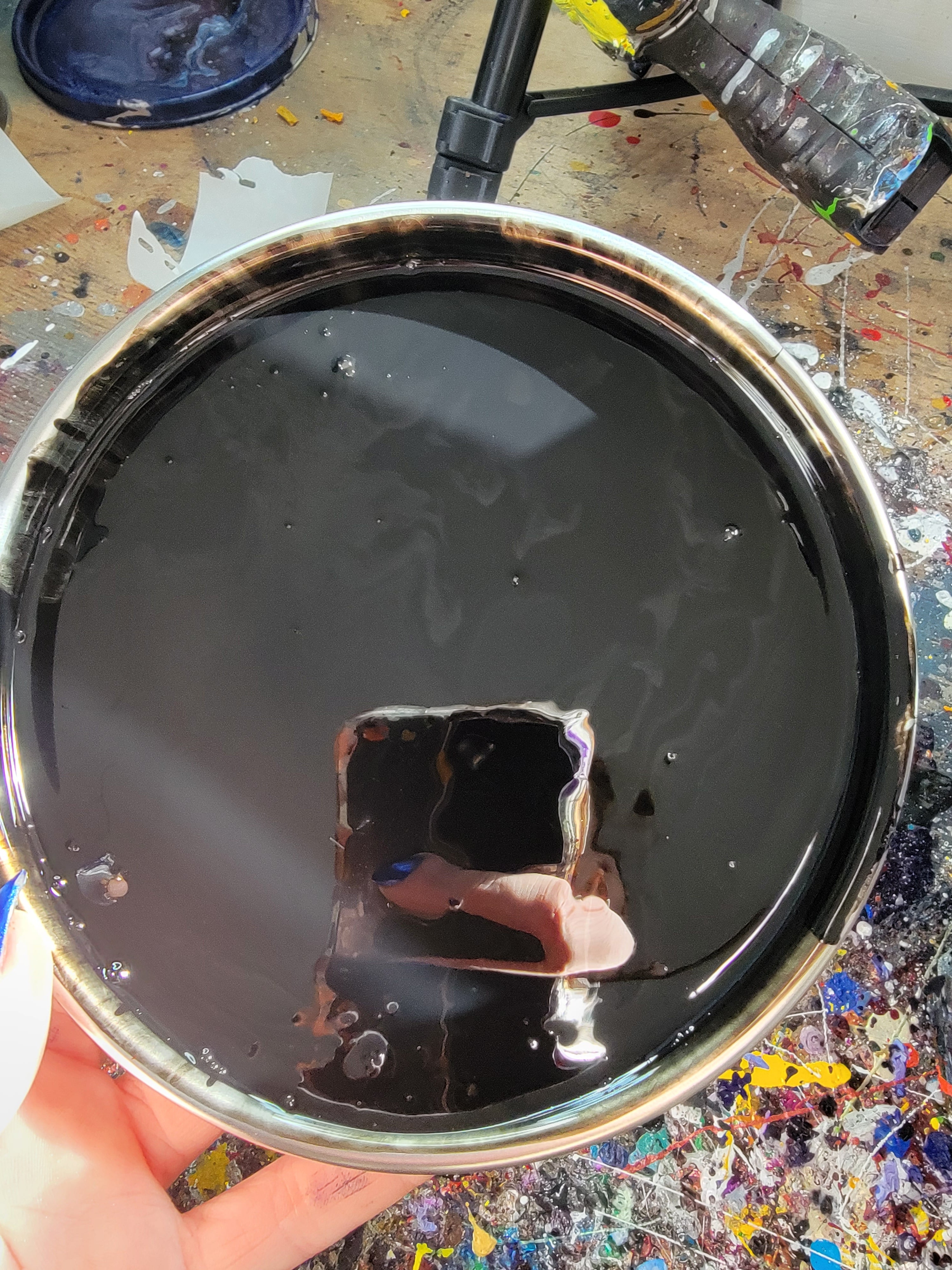 Black Color Paint