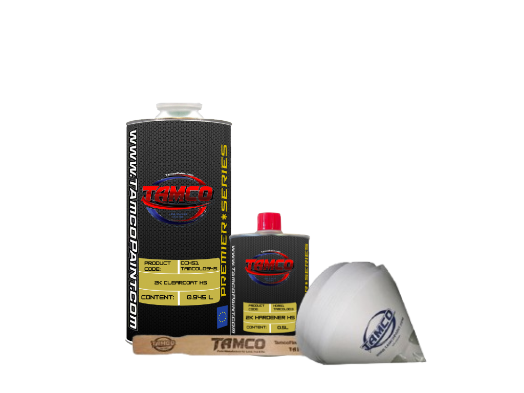 Tamco Paint 2K Clearcoat HS with 2K Hardener HS Quart