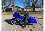 Blue Nitrous Harley Davidson 