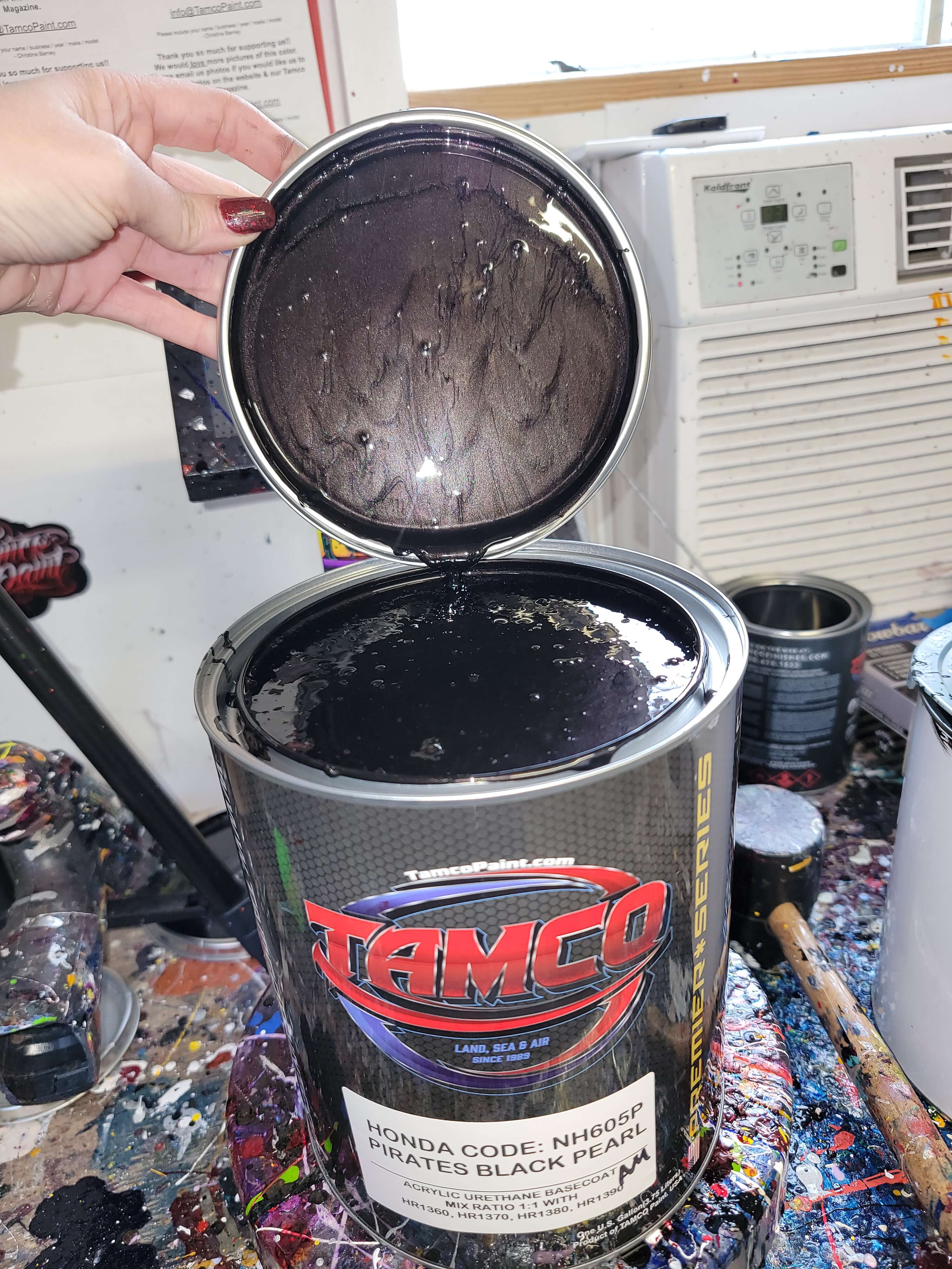 HONDA PIRATES BLACK PEARL  OEM BASECOAT