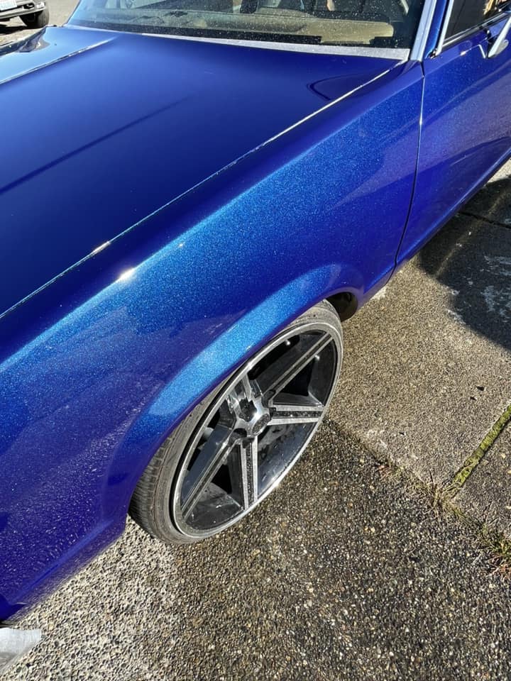 Bluetiful Metallic Custom Color 1966 corvette