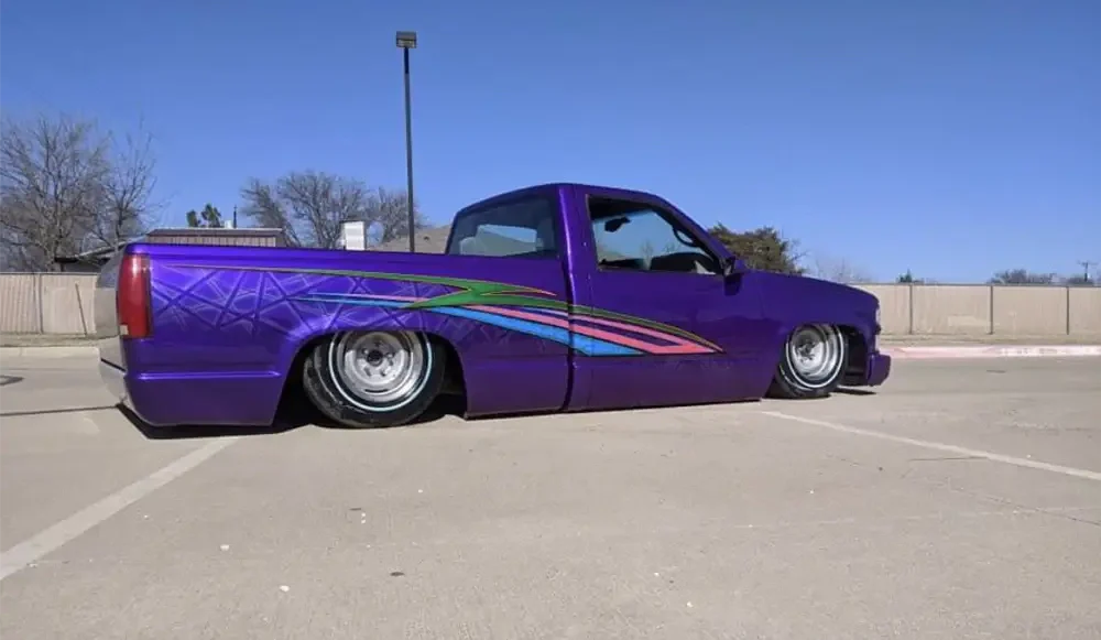 Purple Pop Pearl Slammed truck