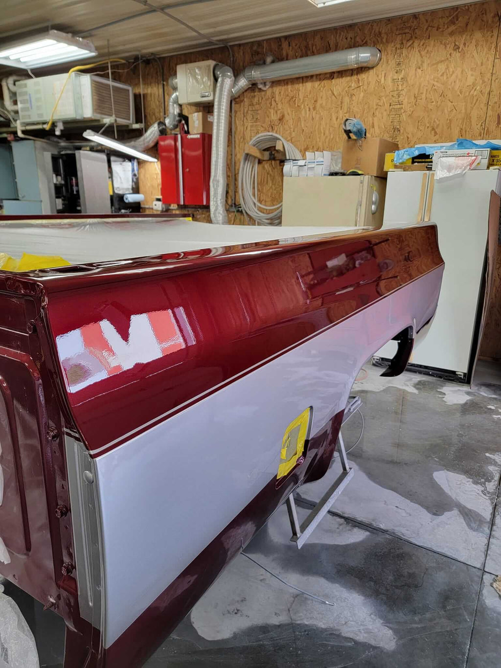 Cherry Red OEM Basecoat Chevy Silverado Parts