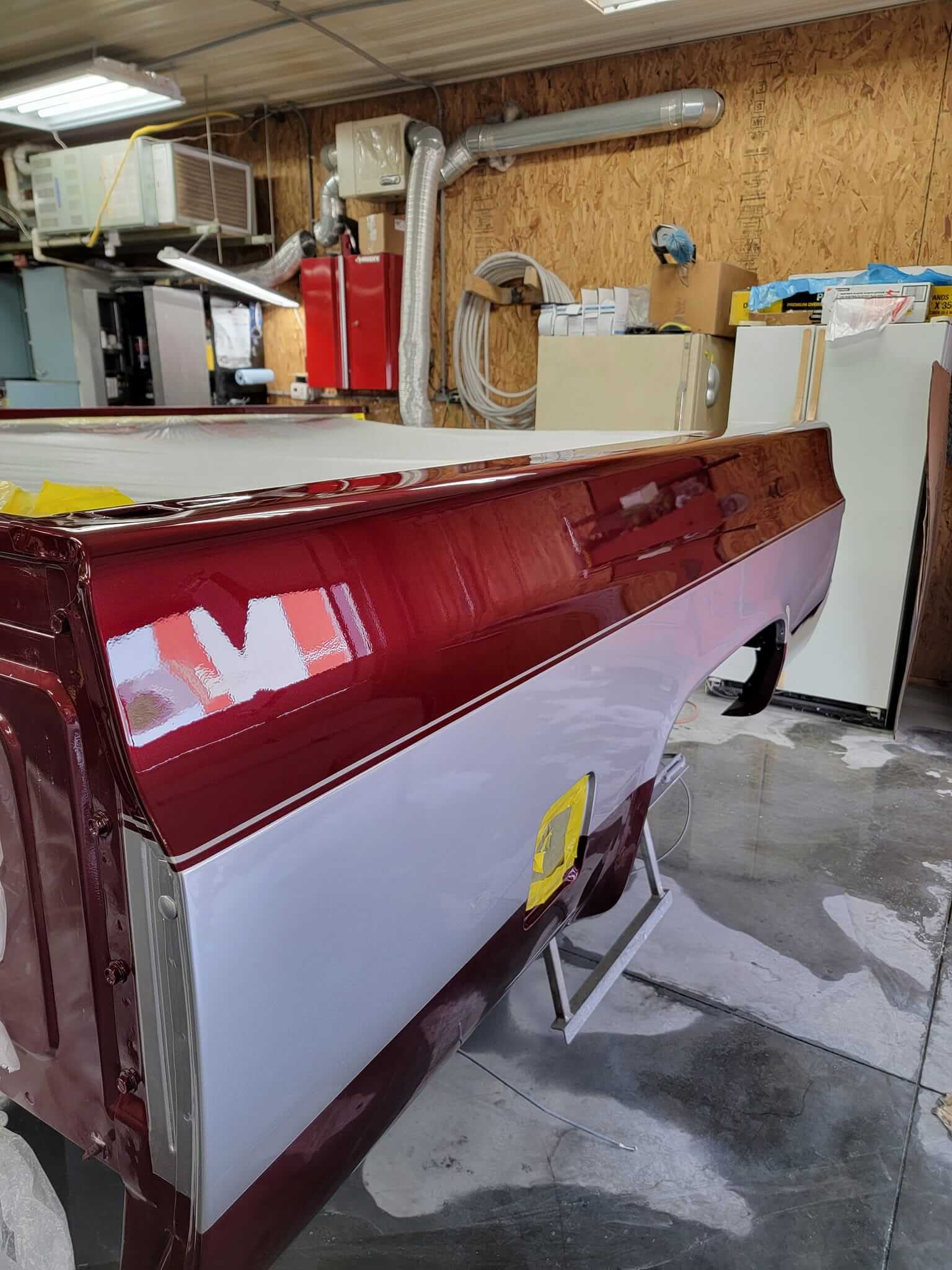 Cherry Red OEM Basecoat Chevy Silverado Parts