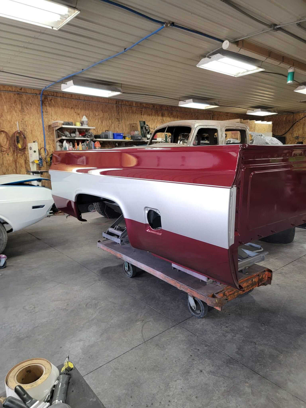 Cherry Red OEM Basecoat Chevy Silverado Parts