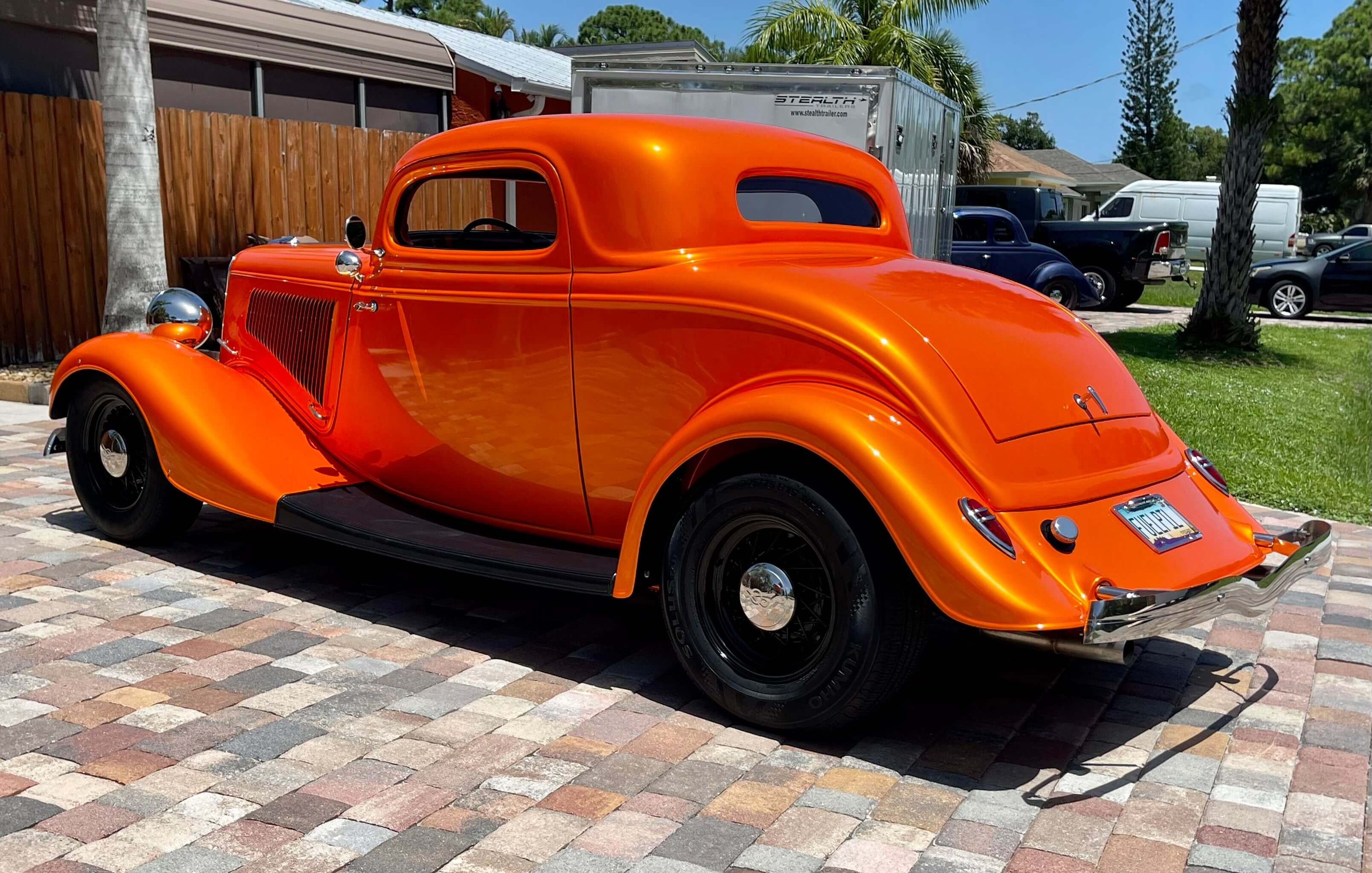 sunkist orange pearl 1934 ford coupe