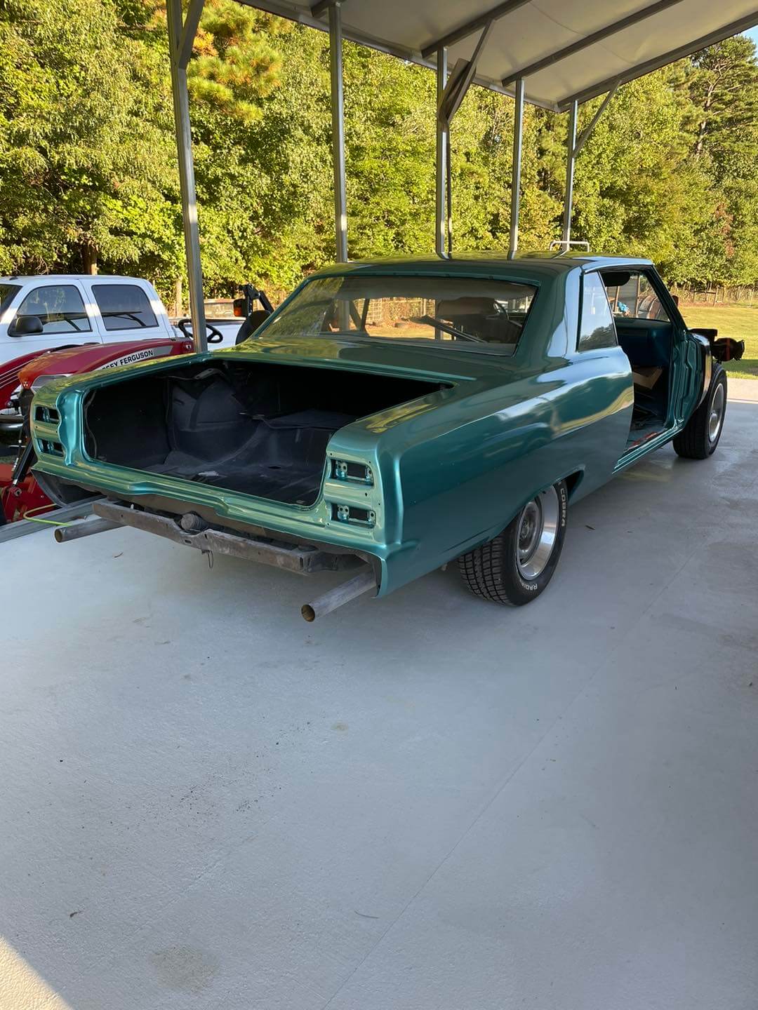 GM AZURE AQUA CHEVROLET CHEVELLE CAR