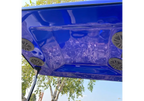 Blue Nitrous Golf Cart Rooftop