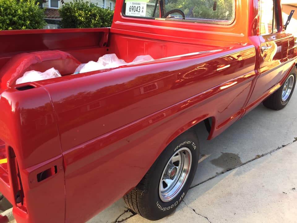 Candy Apple Red 1972 Ford F100