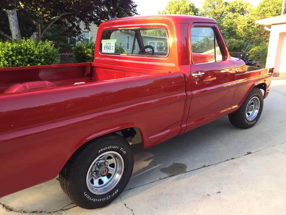 Candy Apple Red 1972 Ford F100