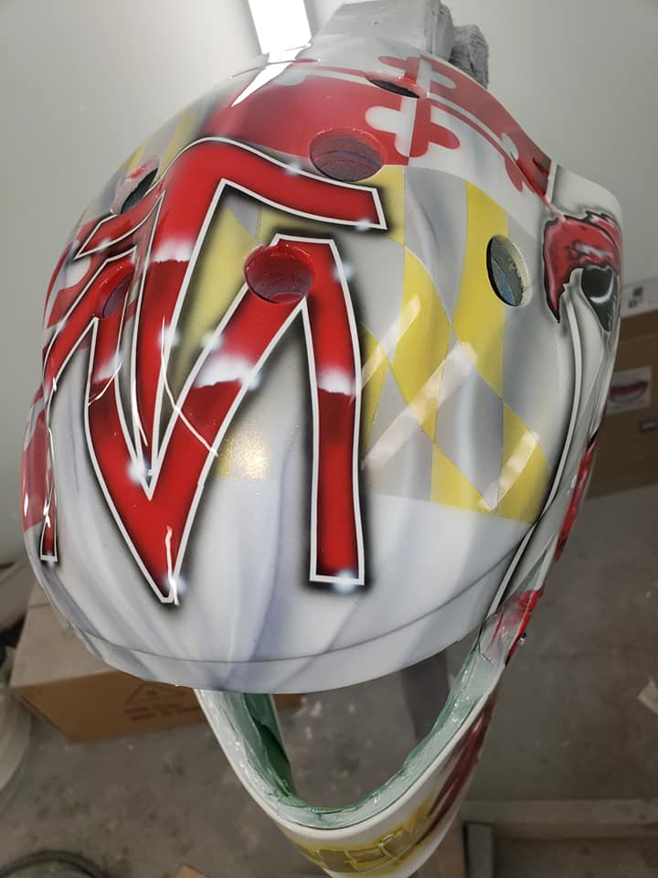 Tamco Paint Helmet Blizzard of Ozz Red Pearl 