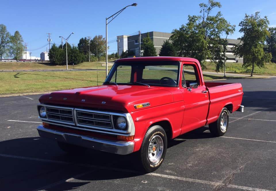 Candy Apple Red 1972 Ford F100
