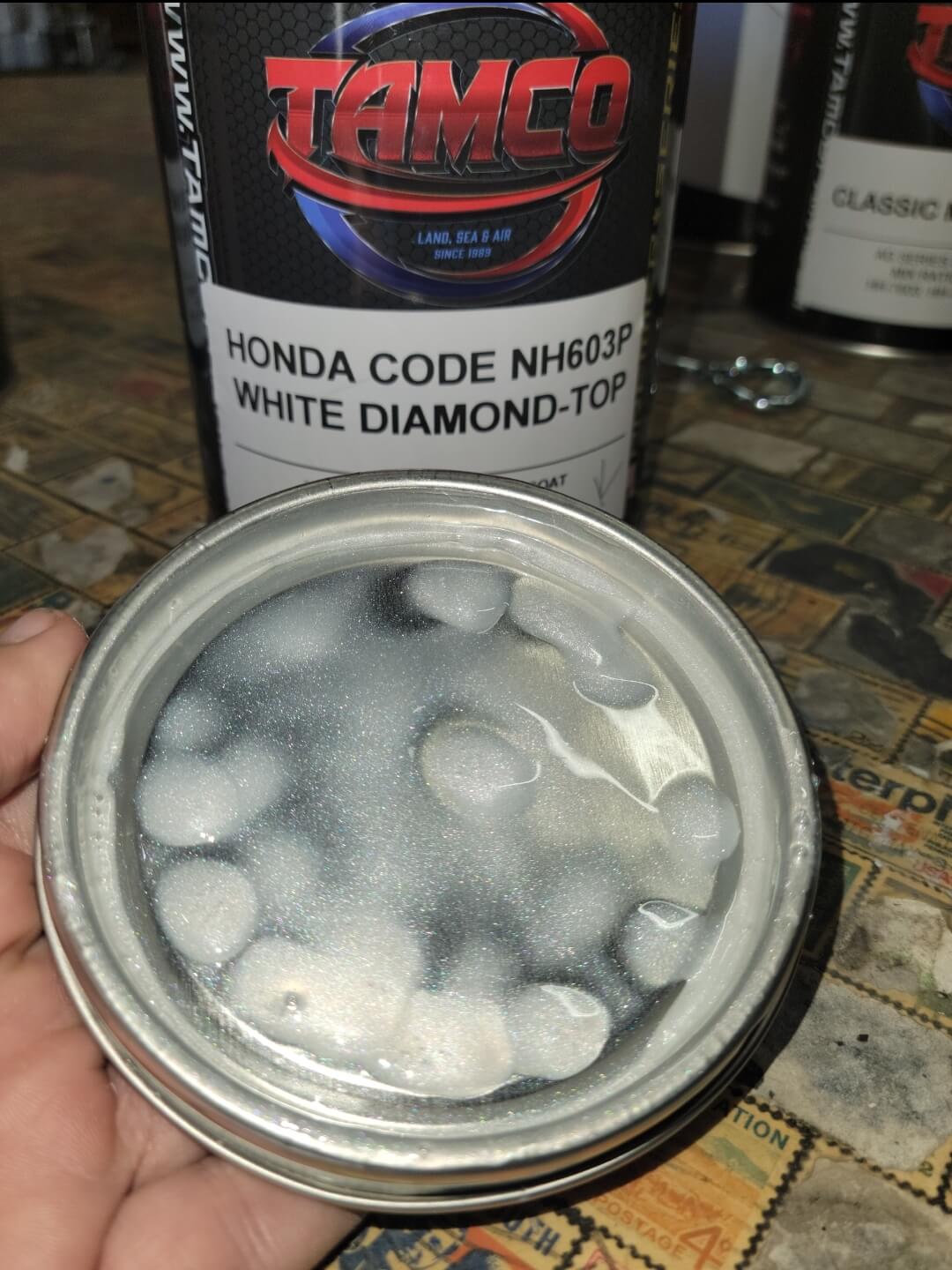 HONDA WHITE DIAMOND  OEM BASECOAT