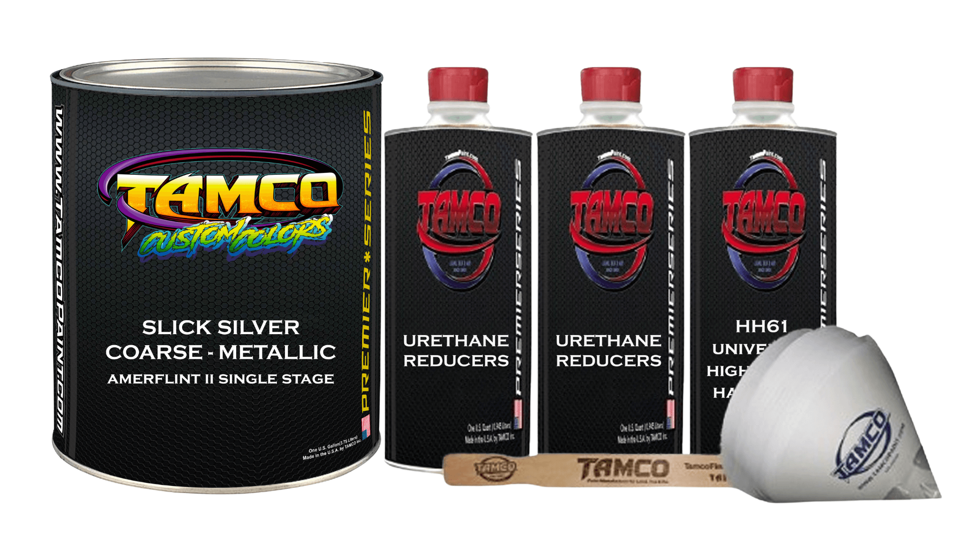 Tamco Paint Custom Color Slick Silver Coarse Metallic Amerflint II Single Stage Gallon