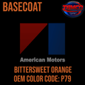Tamco Paint AMC Rambler Bittersweet Orange OEM Color Code: P79 Basecoat