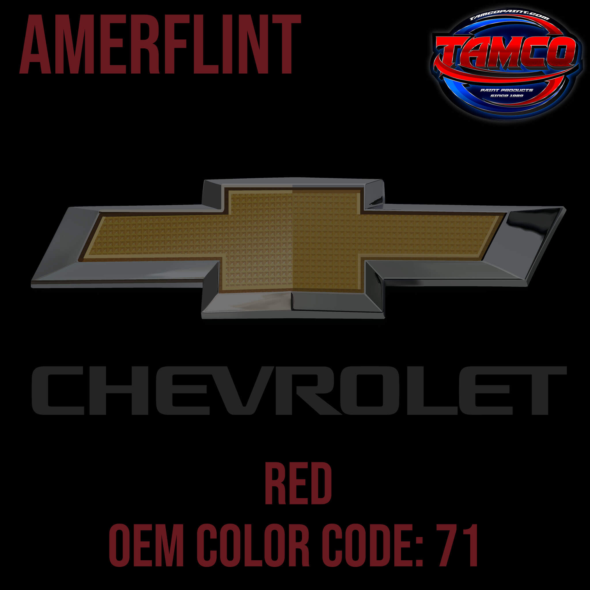 Chevrolet Red  OEM Amerflint II Series Single Stage