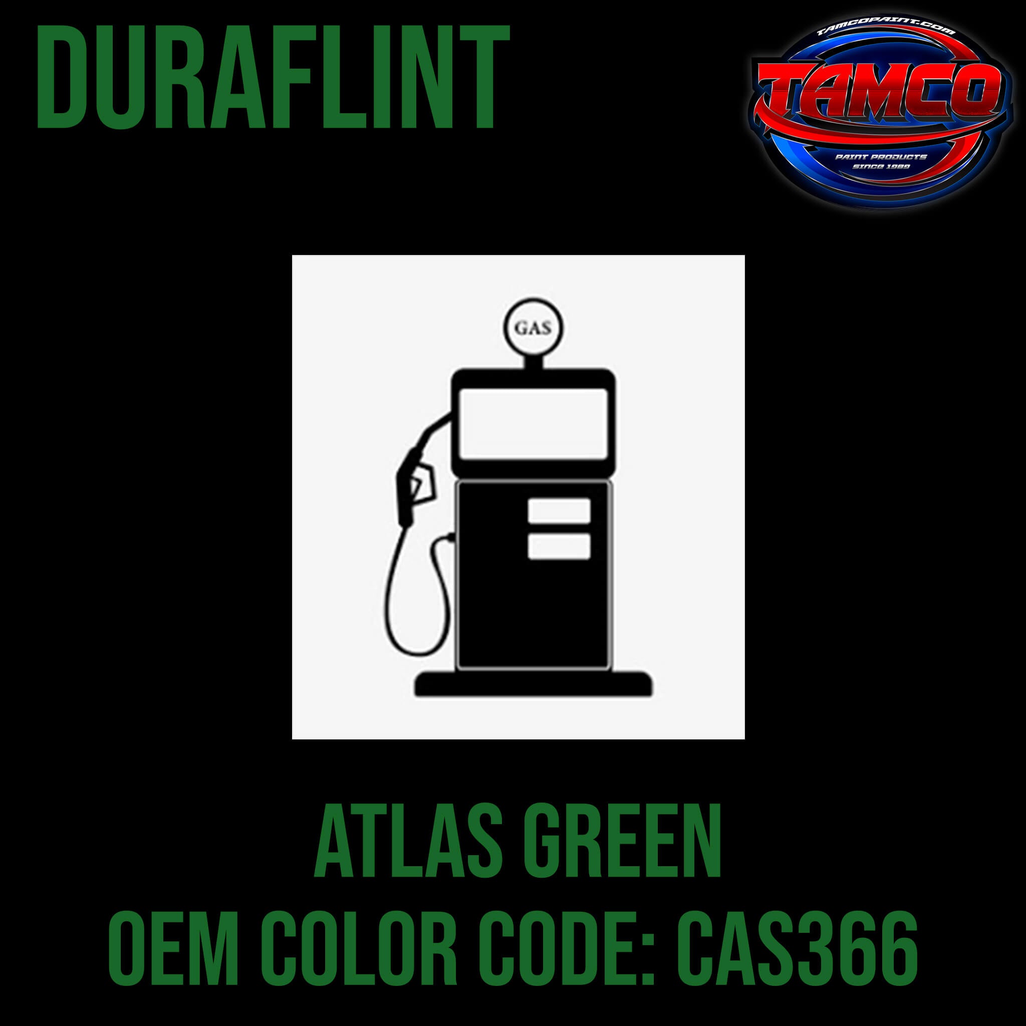 Gas Pump Atlas Green | CAS366 | OEM DuraFlint Series Single Stage