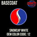 Tamco Paint Studebaker Snowcap White Code 12 OEM Basecoat