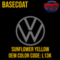 Tamco Paint Volkswagen Sunflower Yellow Code L13K OEM Basecoat