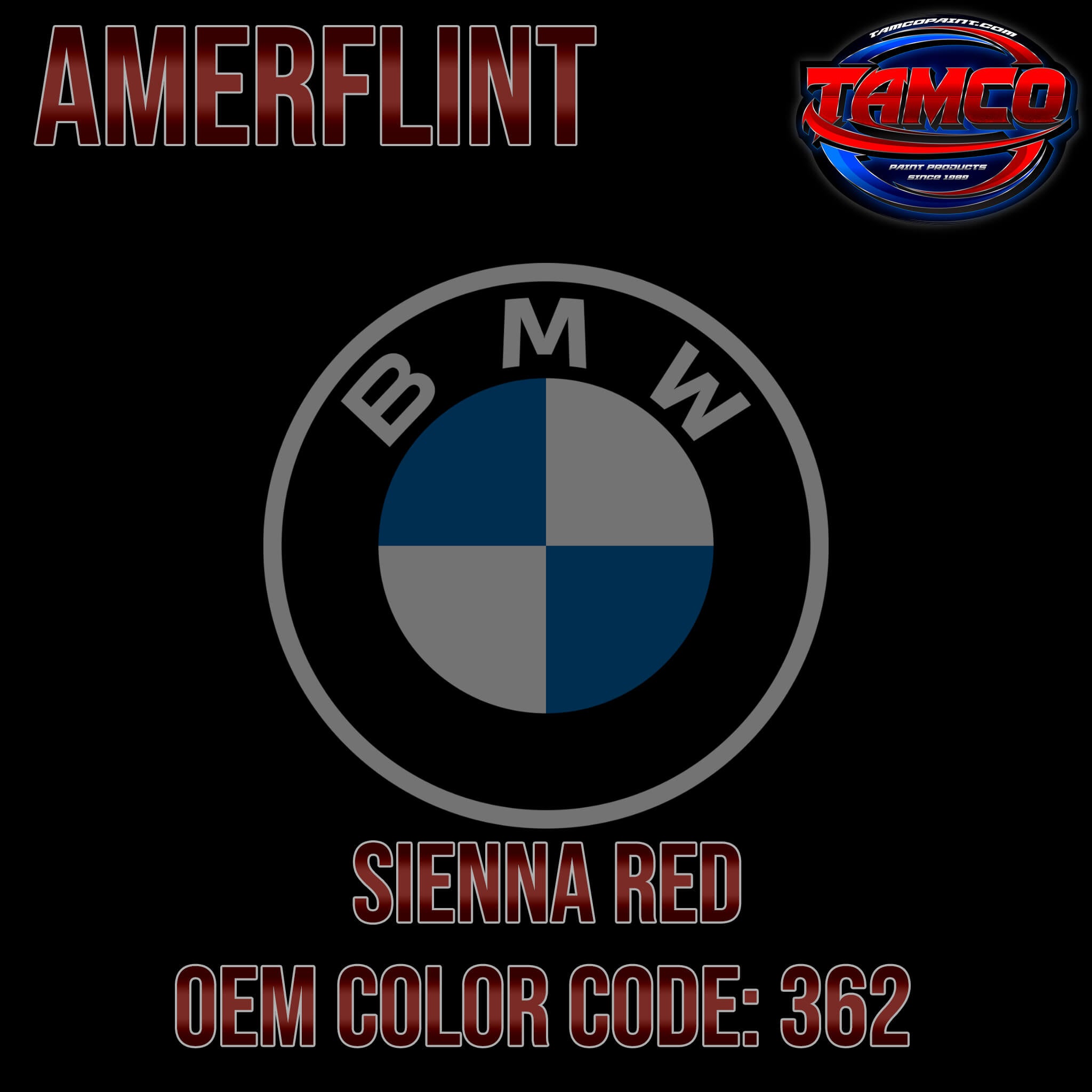 BMW Sienna Red OEM Amerflint II Series Single Stage