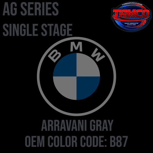 Tamco Paint BMW Arravani Gray B87 OEM AG Series Single Stage 