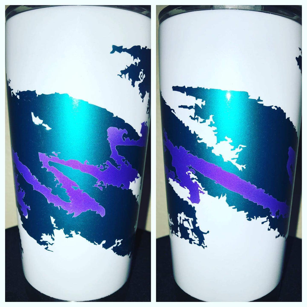 Tamco Paint Blizzard of Ozz White Pearl on Tumbler