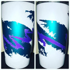 Tamco Paint Blizzard of Ozz White Pearl on Tumbler