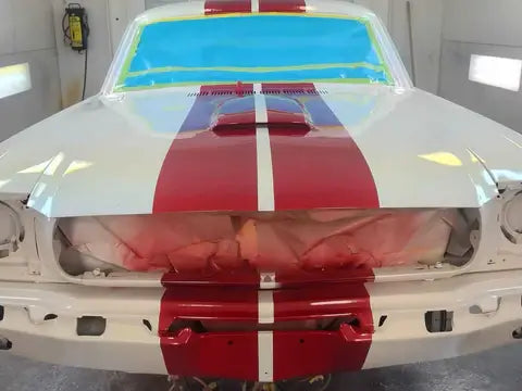 Tamco Paint Blizzard of Ozz White Pearl on Ford Mustang