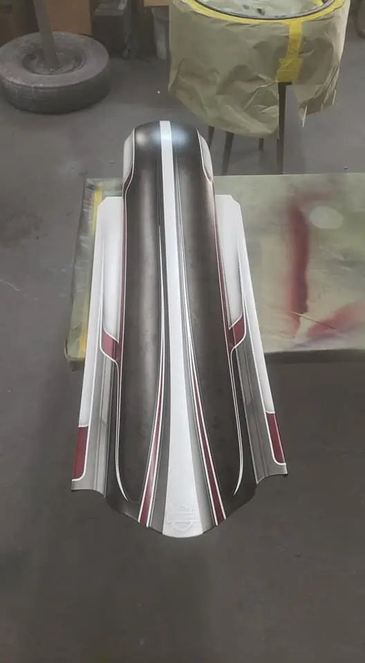 Tamco Paint Bright White Basecoat on Harley-Davidson Road Glide