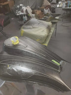 Tamco Paint Bright White Basecoat on Harley-Davidson Road Glide