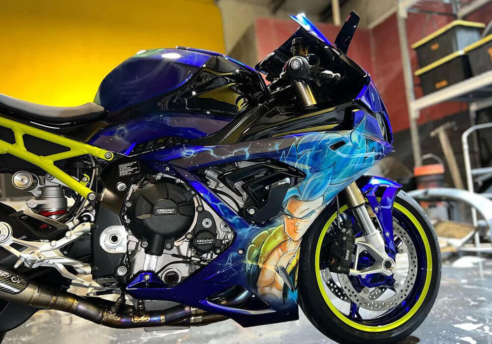 Burplicious Candy Concentrate Car Kit custom painted anime motorcycle dragon ball Goku