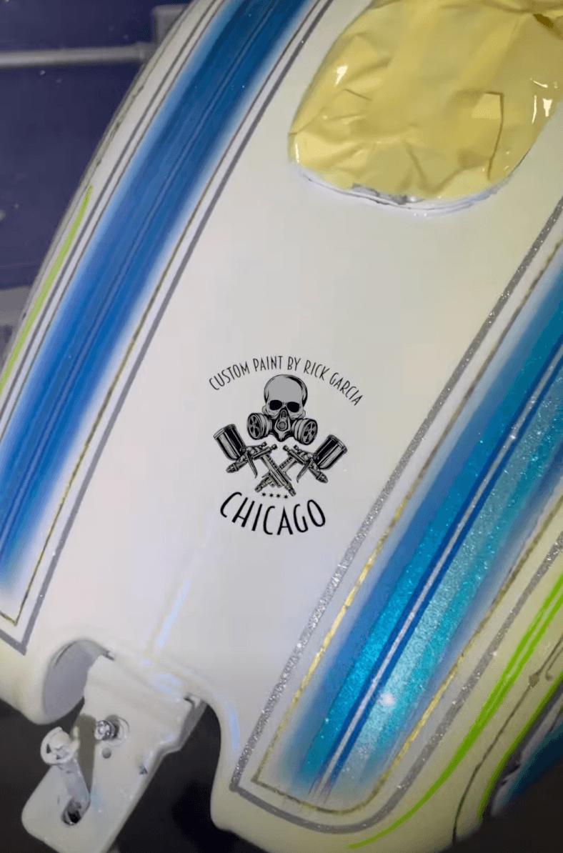Tamco Paint CC3000 Candy Carrier on Motorcycle Gas Tank