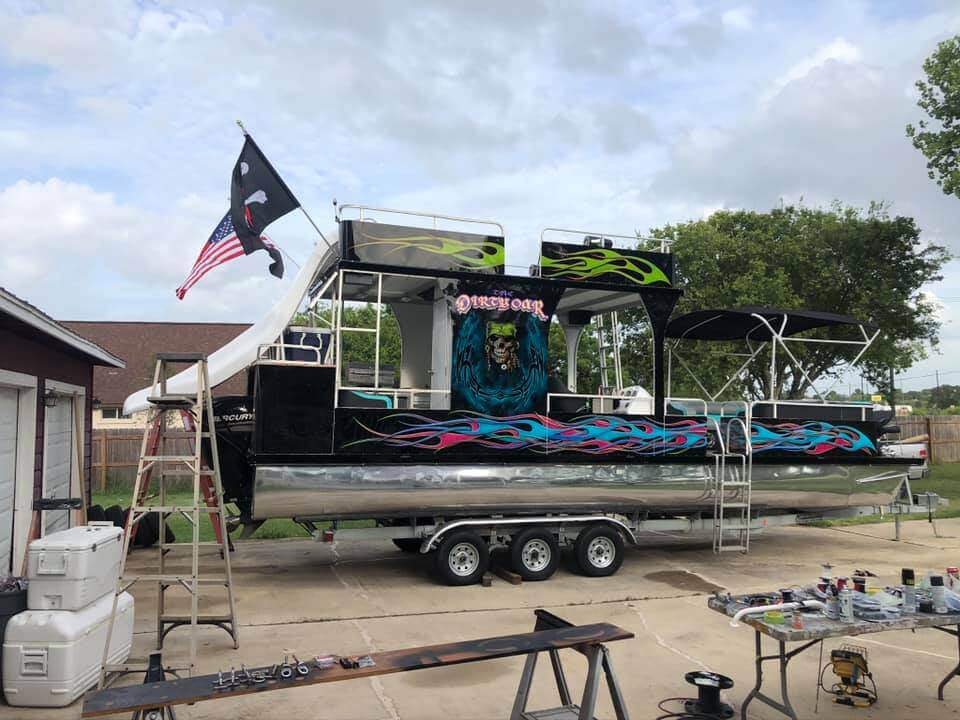 Tamco Paint Caribbean Current Pearl on Boat