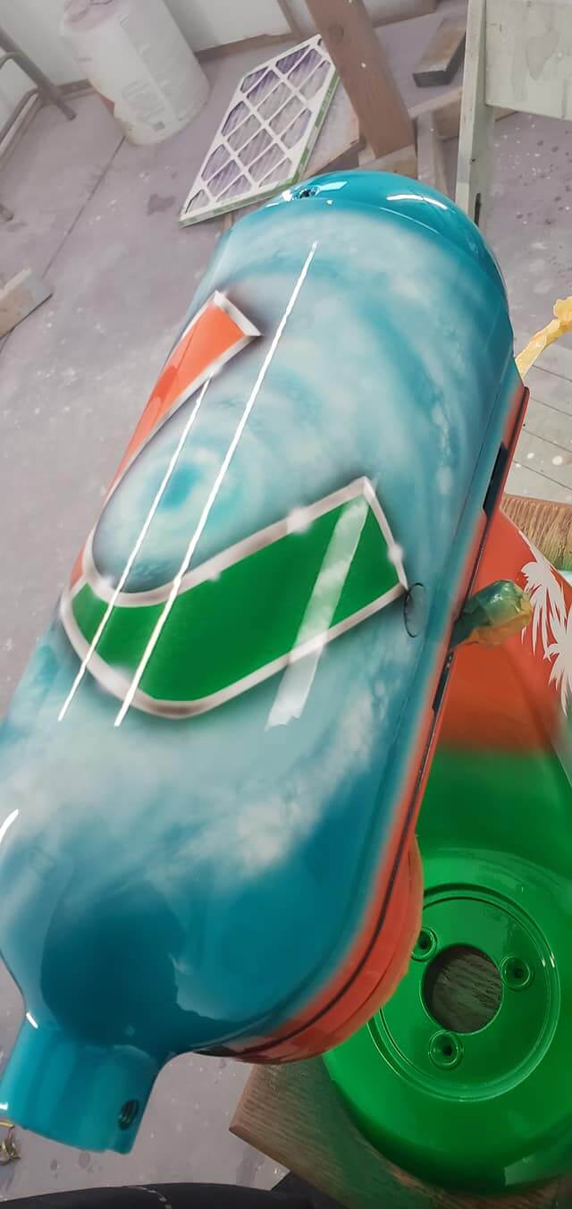 Tamco Paint Caribbean Current Pearl on mixer