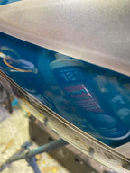 Tamco Paint Caribbean Current Pearl on Harley Davidson