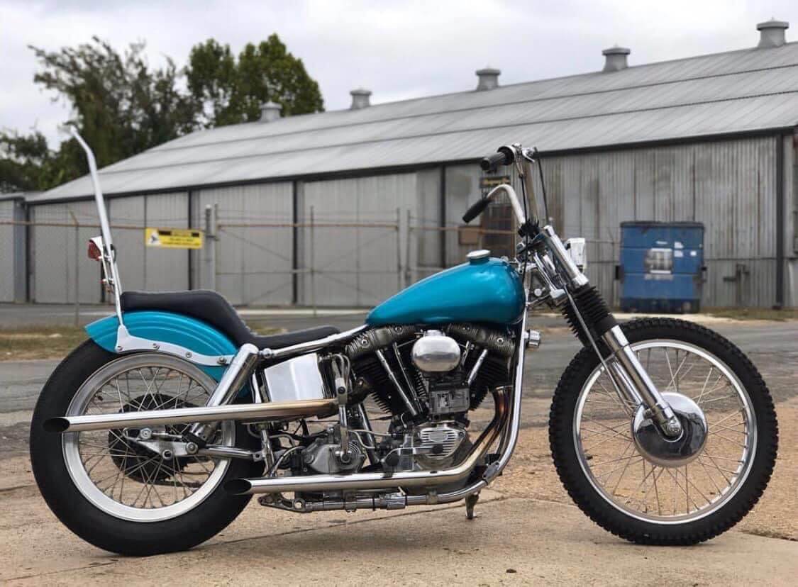 Tamco Paint Caribbean Current Pearl on Harley Davidson
