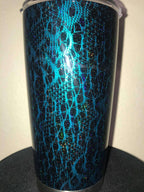 Tamco Paint Caribbean Current Pearl on glittery tumbler