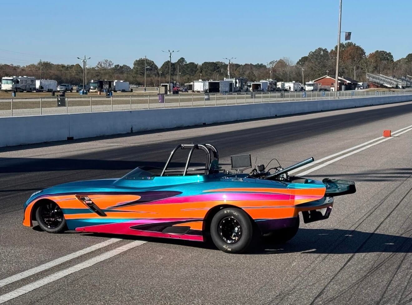 Tamco Paint Caribbean Current Pearl on Corvette JR Dragster