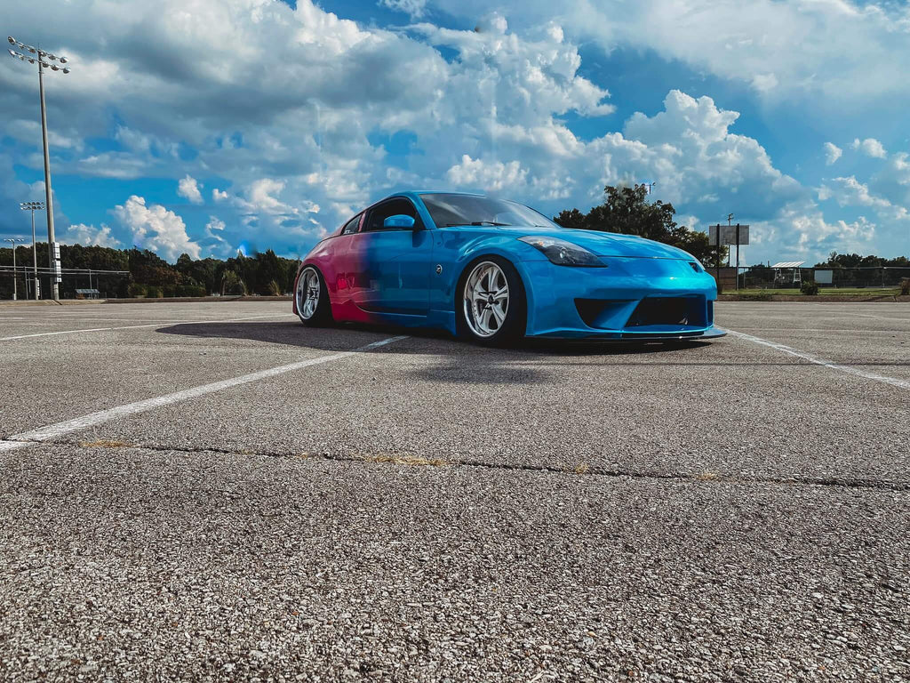 Tamco Paint Caribbean Current Pearl and Lipstick on Nissan 350z