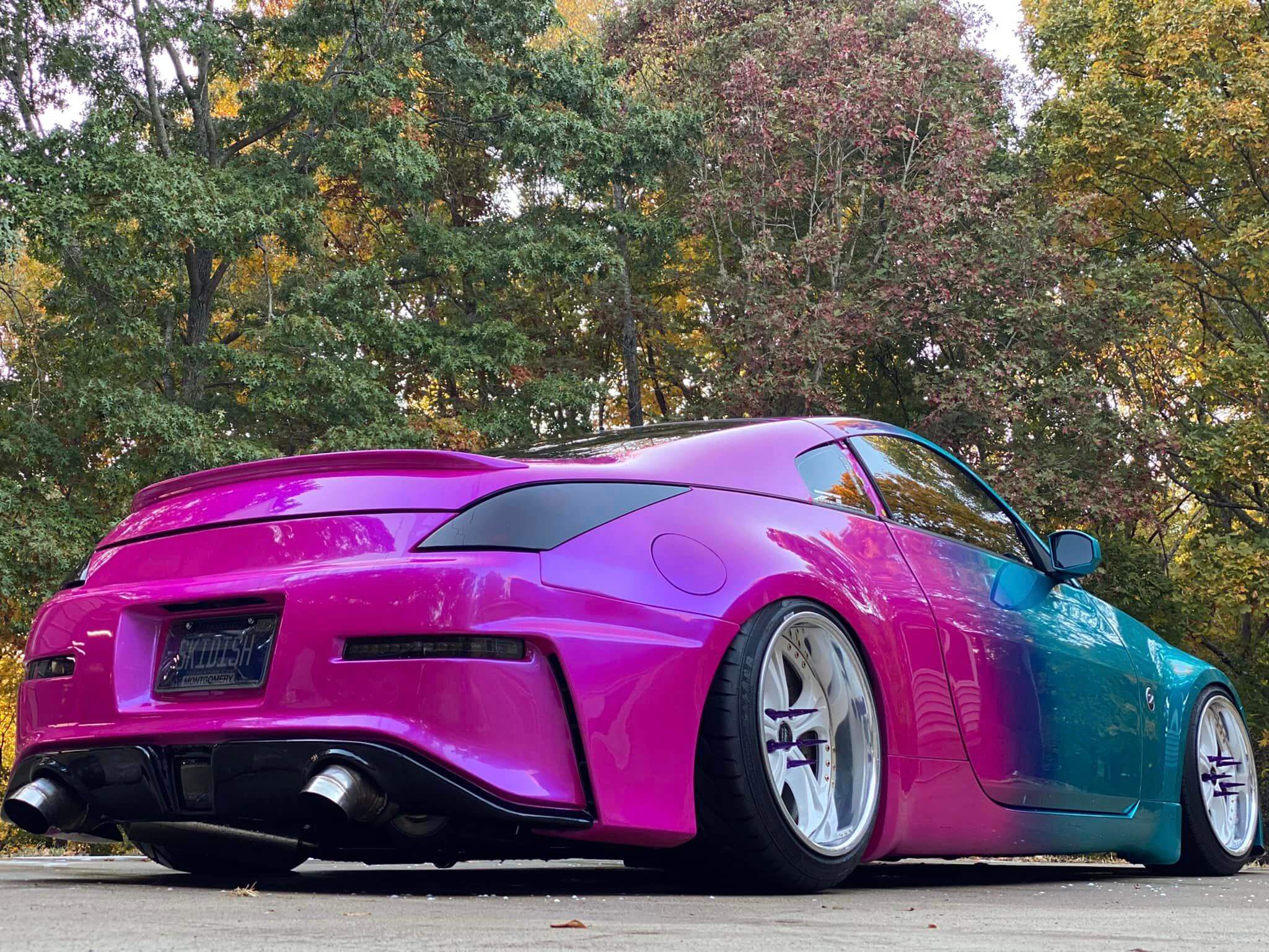 Tamco Paint Caribbean Current Pearl and Lipstick on Nissan 350z
