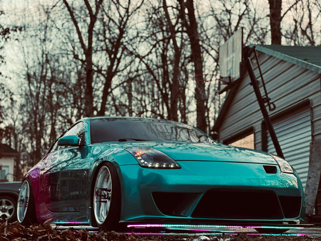 Tamco Paint Caribbean Current Pearl and Lipstick on Nissan 350z