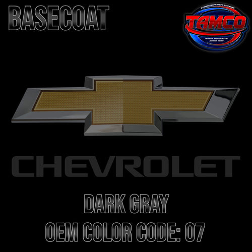 Chevrolet Dark Gray Code 07  OEM Basecoat