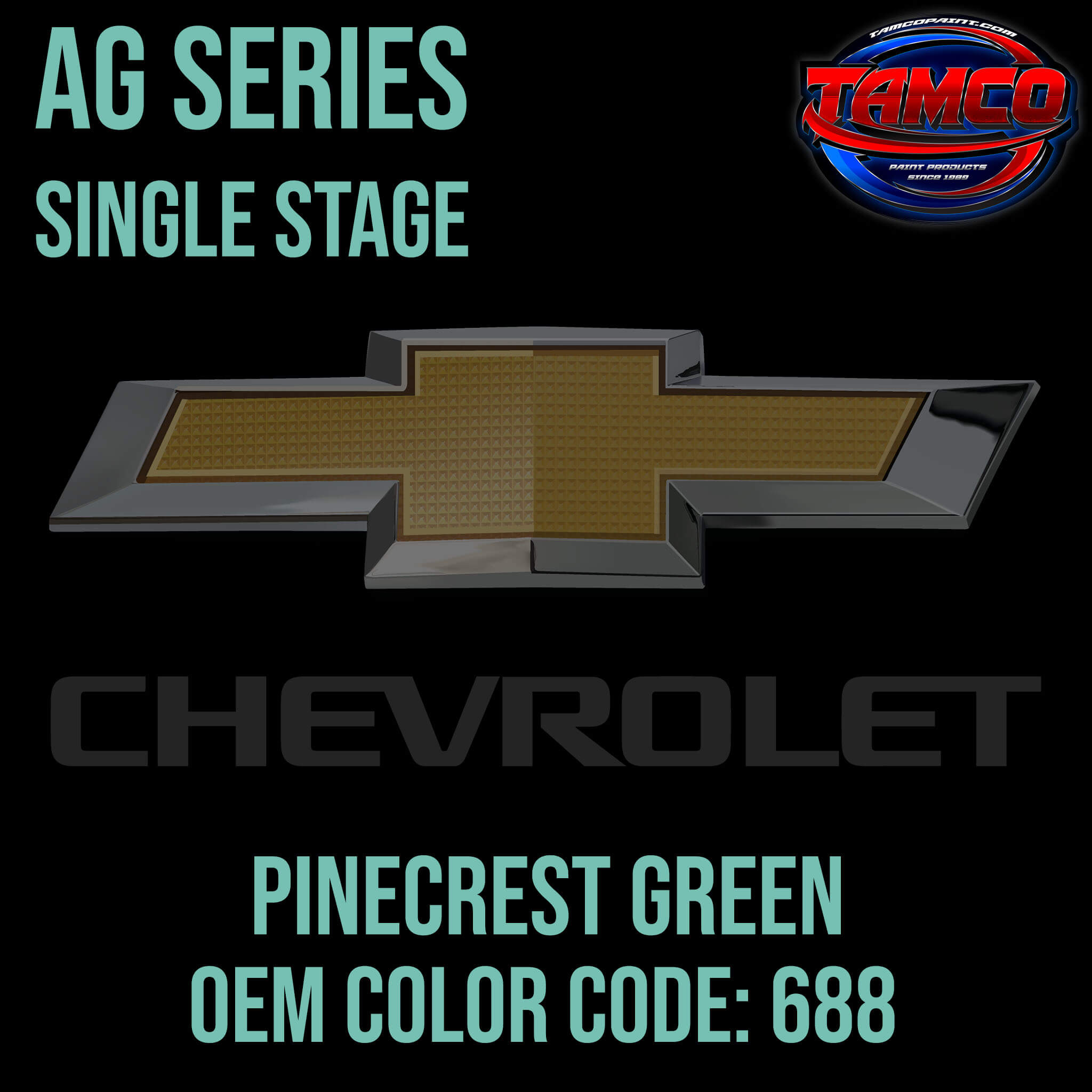 Chevrolet Pinecrest Green | 688 | 1956 | OEM AG Series Single Stage