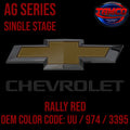 Chevrolet Rally Red | UU / 974 / 3395 | 1965-1968 | OEM AG Series Single Stage