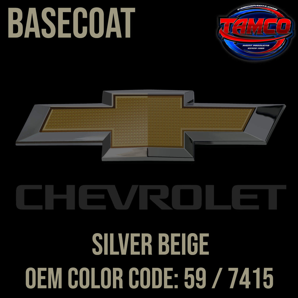 Tamco Paint Silver Beige Metallic Code 59 / 7415 OEM Basecoat