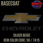 Tamco Paint Silver Beige Metallic Code 59 / 7415 OEM Basecoat