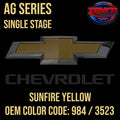 CHEVROLET SUNFIRE YELLOW AG SERIES