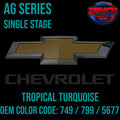 Tamco Paint Chevrolet Tropical Turquoise Code 749 / 799 / 5677 OEM AG Series Single Stage